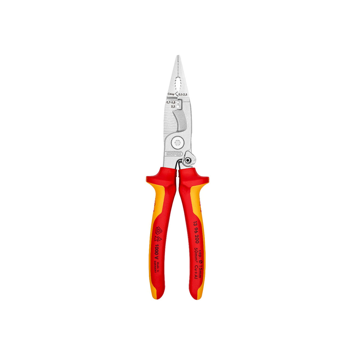 KNIPEX คีมสำหรับงานติดตั้งระบบไฟฟ้า with spring & VDE NO.13 96 200