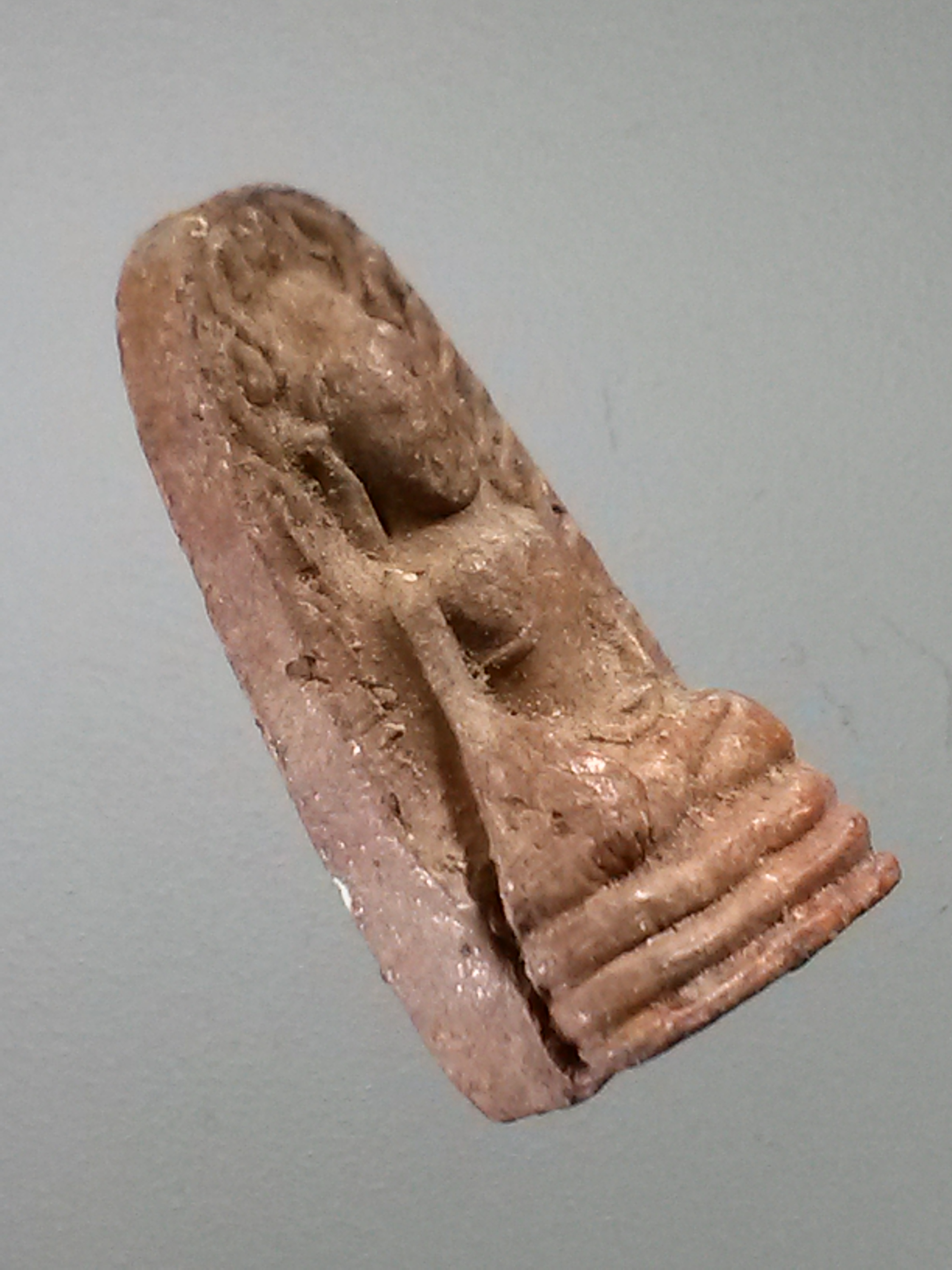 รหัสสินค้า พระไม่ทราบที่ 488 พระรอดเนื้อดินเผา หลังยันต์อุ ไม่ทราบที่