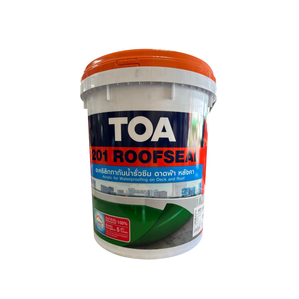 TOA รูฟซีล 201 อะคริลิกกันซึม ขนาด 20kg. (สีเทา)