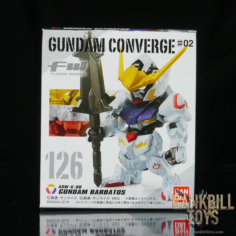 กันดั้ม Bandai Candy Toy FW Gundam Converge #02 No.126 ASW-G-08 Gundam Barbatos