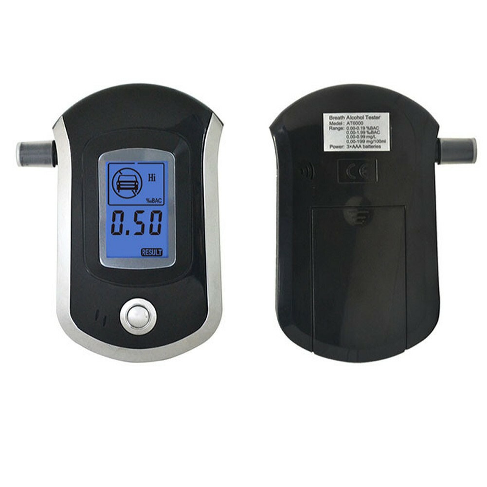เครื่องตรวจวัดแอลกอฮอล์ รุ่น AT6000 Alcohol Tester เครื่องเป่าแอลกอฮอล์ H-style