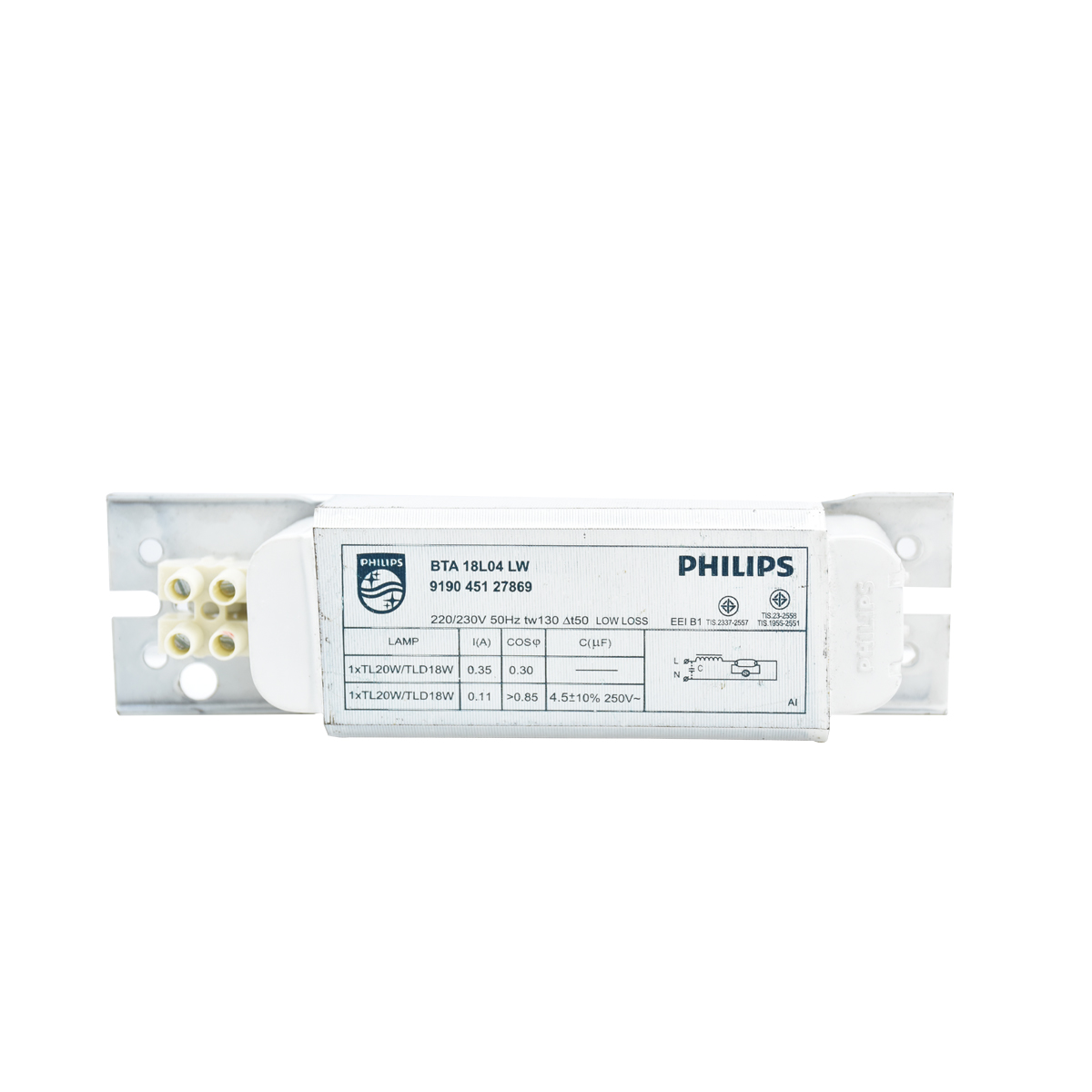 PHILIPS บัลลาสต์ LL #BTA 18 L04 LW