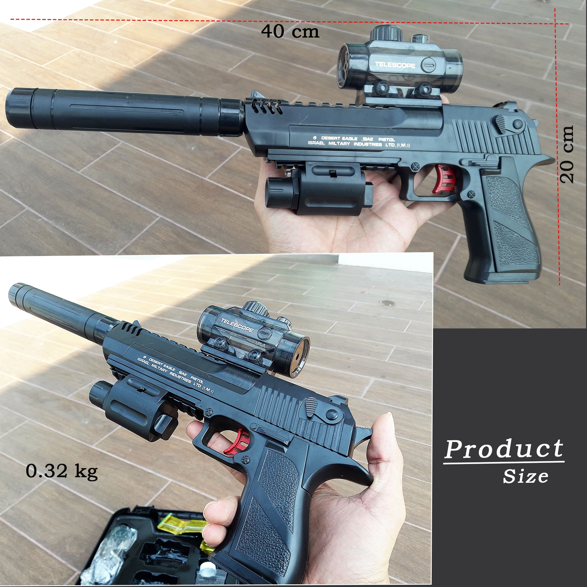 ปืนของเล่น ปืนอัดลมยิงกระสุนเจลระบบไฟฟ้า ปืนกระสุนเจล 2 IN 1 EVOLUTION