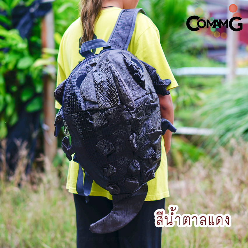 กระเป๋ากิ้งก่า มังกร กระเป๋าใส่หมวกกันน็อก หนังPU เป้แฟชั่น พร้อมส่ง