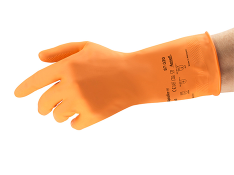 Ansell ถุงมือแม่บ้าน รุ่น Canners ถุงมือผลิตจากยางธรรมชาติ เบอร์ 9 20ANSC