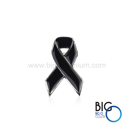 เข็มกลัดริบบิ้นสีดำ