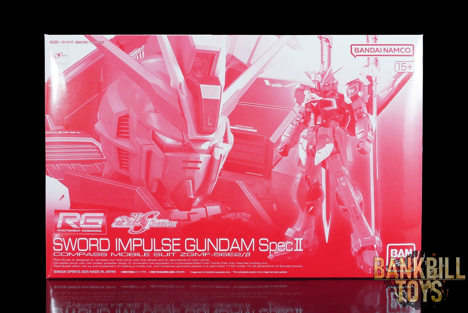 กันดั้ม Bandai Spirits Gunpla Premium Bandai Hobby Online Shop Limited RG 1/144 ZGMF-56E2/β Sword Impulse Gundam Spec II