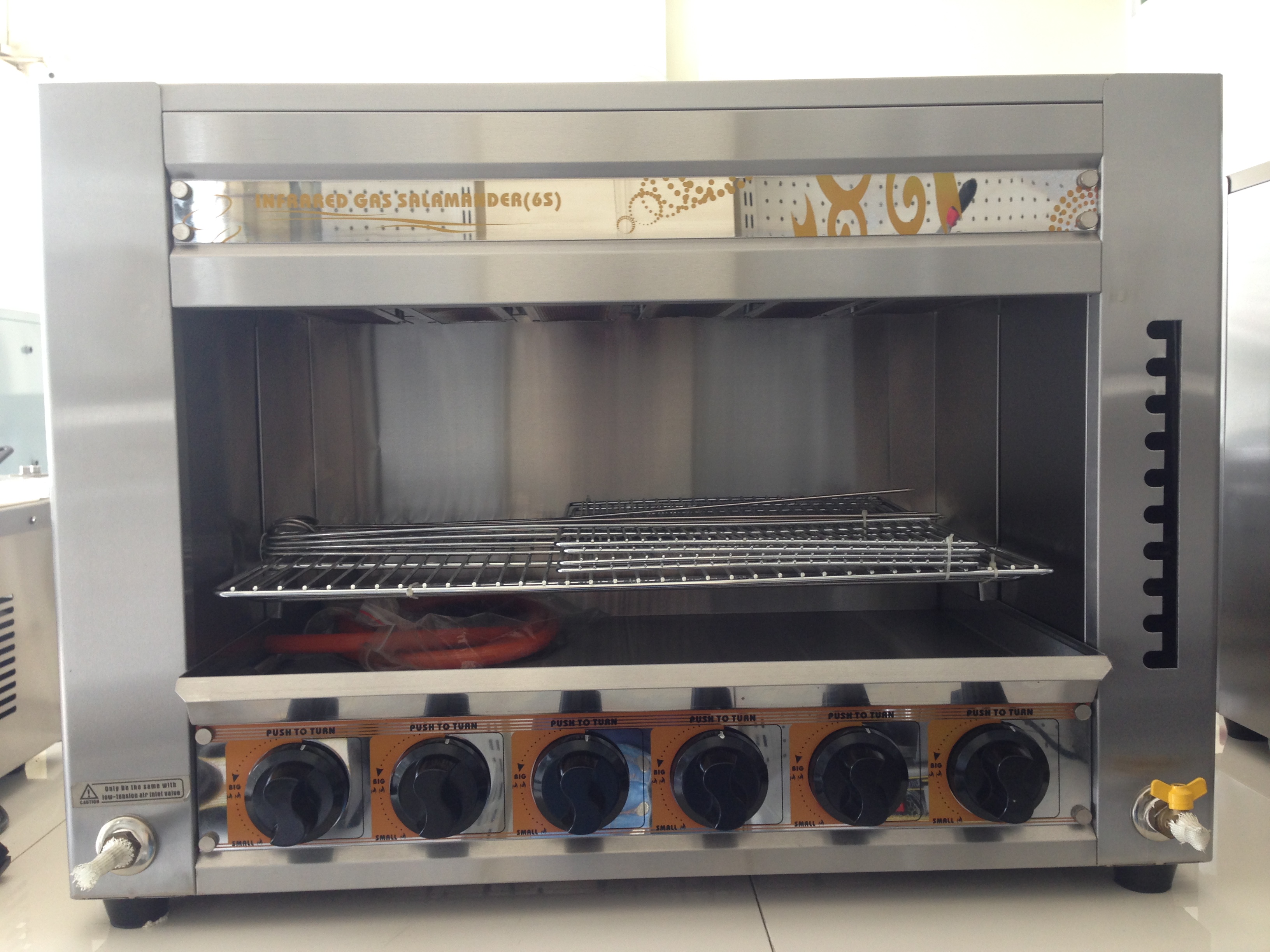 เตาซาลามานเดอร์ระบบแก๊ส Si-SMDG แก๊ส 6 หัว