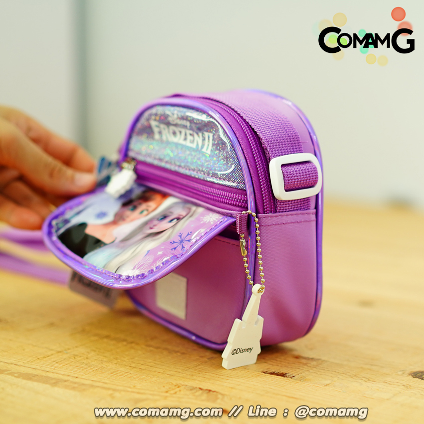 กระเป๋าสะพายข้างเอลซ่าอันนา (Frozen) สีม่วง ลิขสิทธิ์แท้