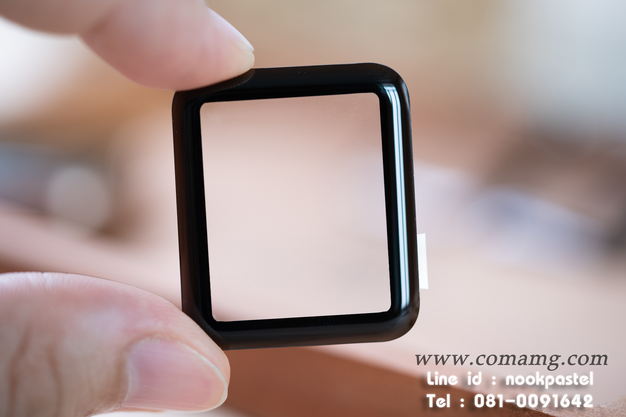 ฟิลม์กระจกลงโค้ง สำหรับSmart watch ขนาดหน้าจอ 38/42/40/44/41/45mm พร้อมส่ง