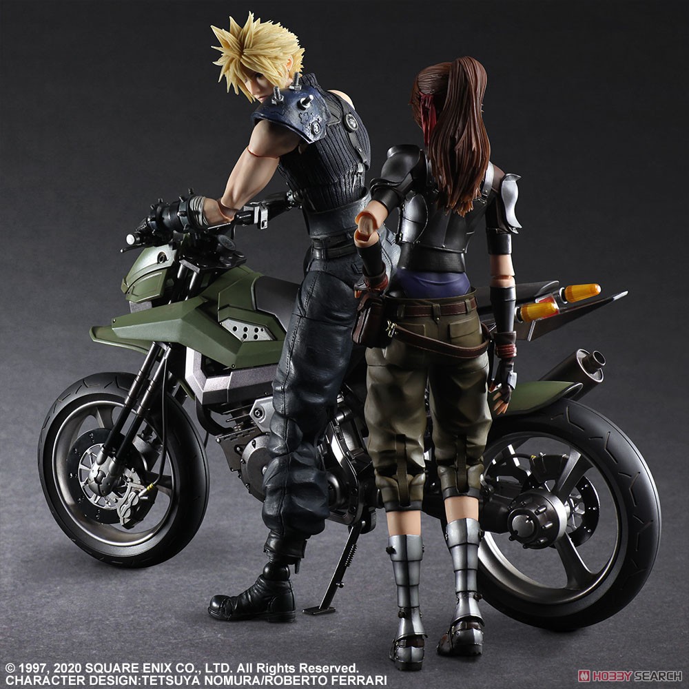 <Preorderถึง 14/7/2021>เปิดรับPreorder มัดจำ 2500 าท Final Fantasy VII Remake Play Arts Kai Jessie, Cloud & Motorcycle Set (PVC Figure)