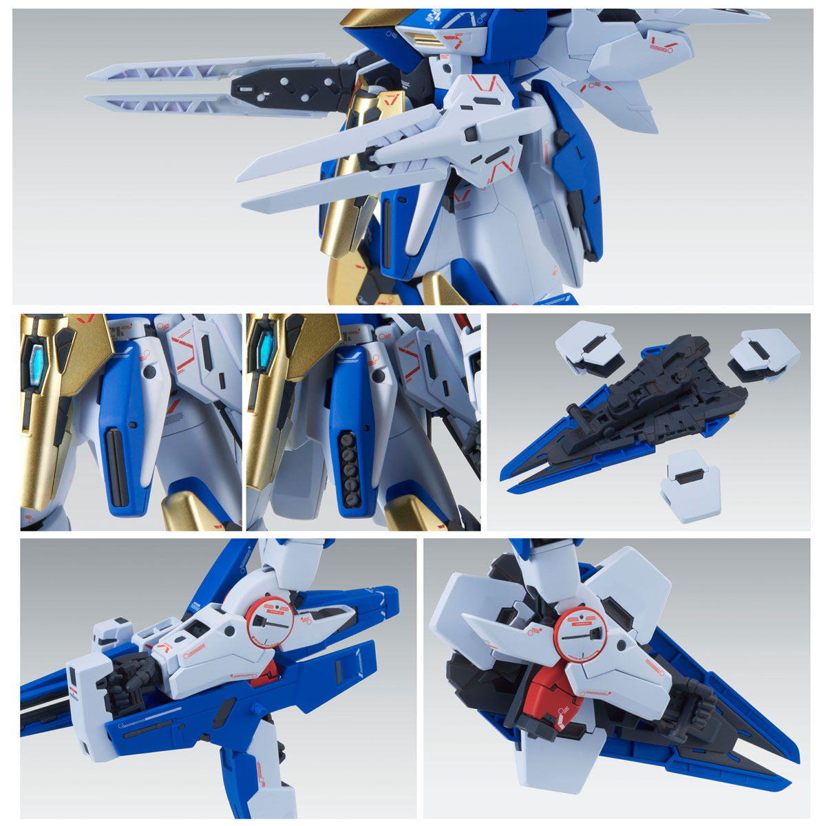 กันดั้ม Bandai Spirits Gunpla Premium Bandai Hobby Online Shop Limited MG 1/100 Expansion Effect Unit ”Wings Of Light” For Victory Two Gundam "Ver.Ka"