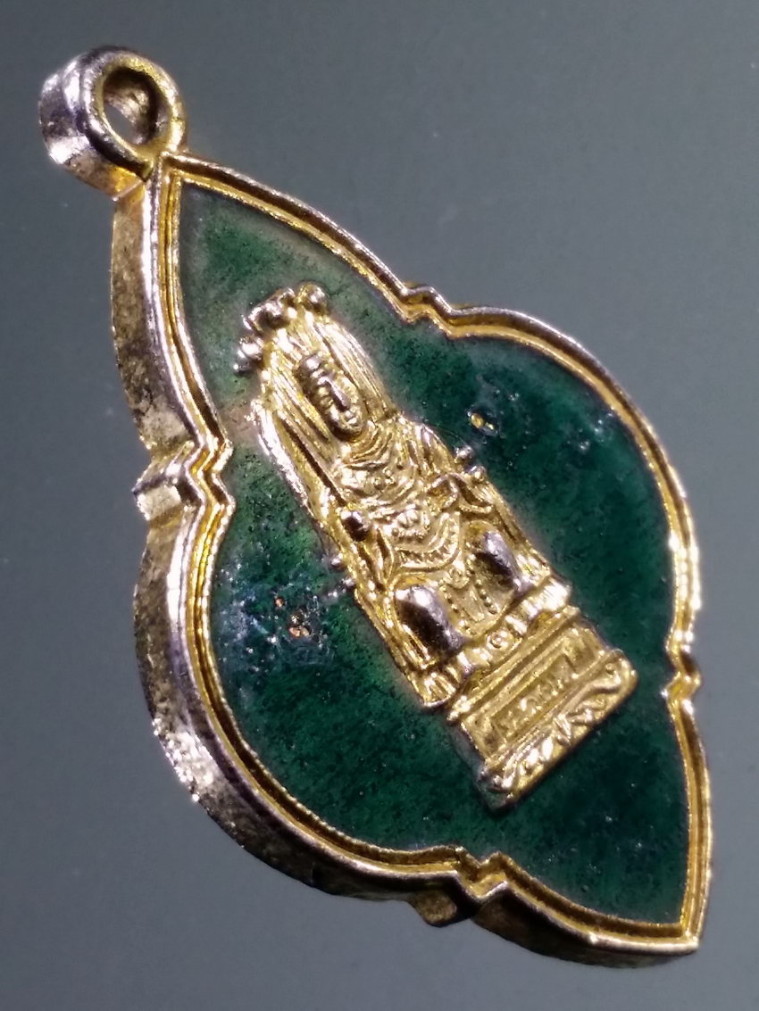 รหัสสินค้า เทพจีน - เทพฮินดู 122 เหรียญกะไหล่ทองลงยา เจ้าแม่อิ่ม คลองแสมขาว