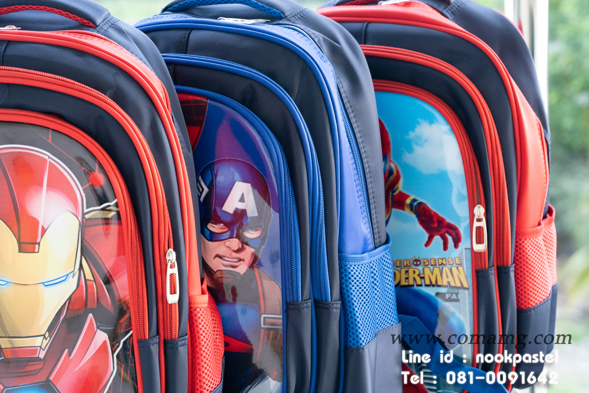 กระเป๋าเป้เด็กผู้ชาย ลายฮีโร่ กระเป๋านักเรียน