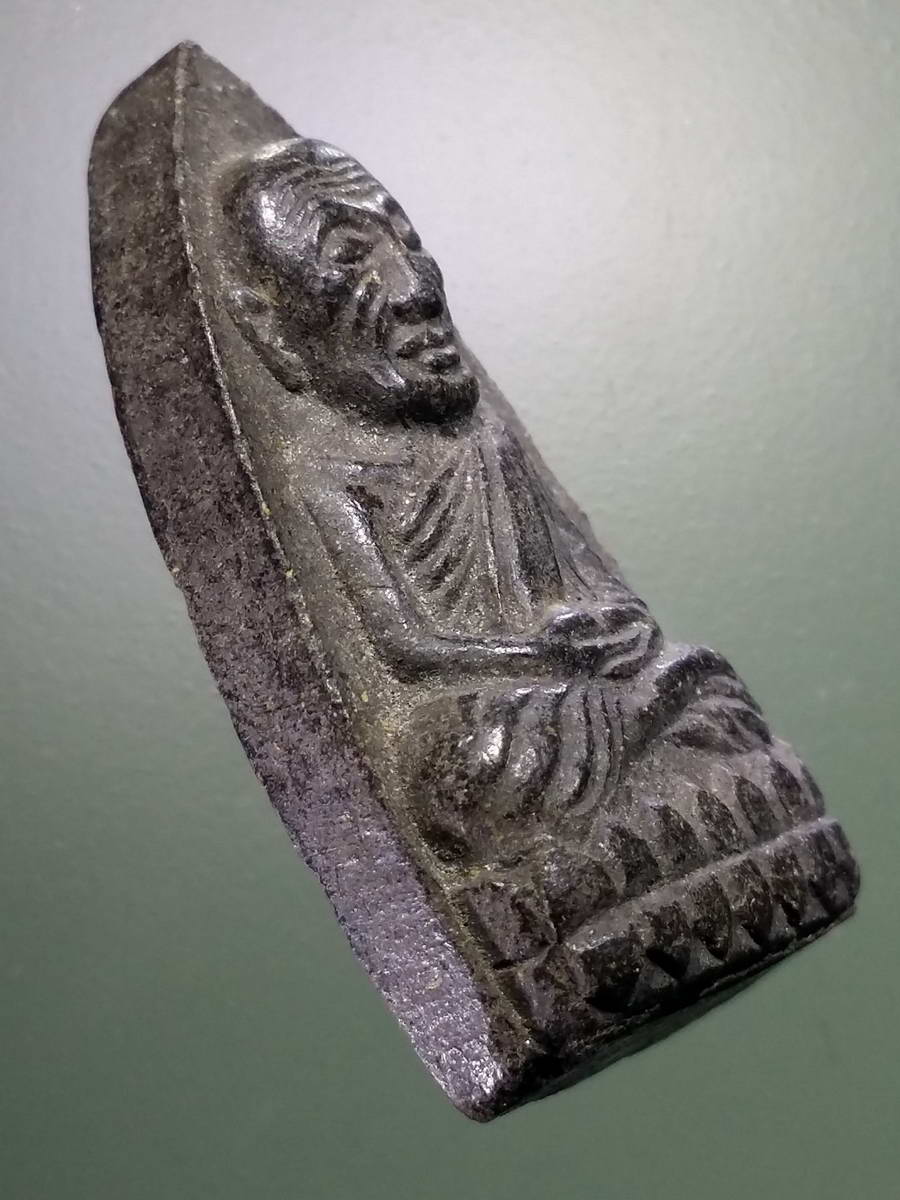 รหัสสินค้า หลวงปู่ทวด วัดต่างๆ 447 หลวงปู่ทวดเนื้อผงใบลาน หลวงพ่อแก้ว วัดท่าบอน สร้างปี 2537