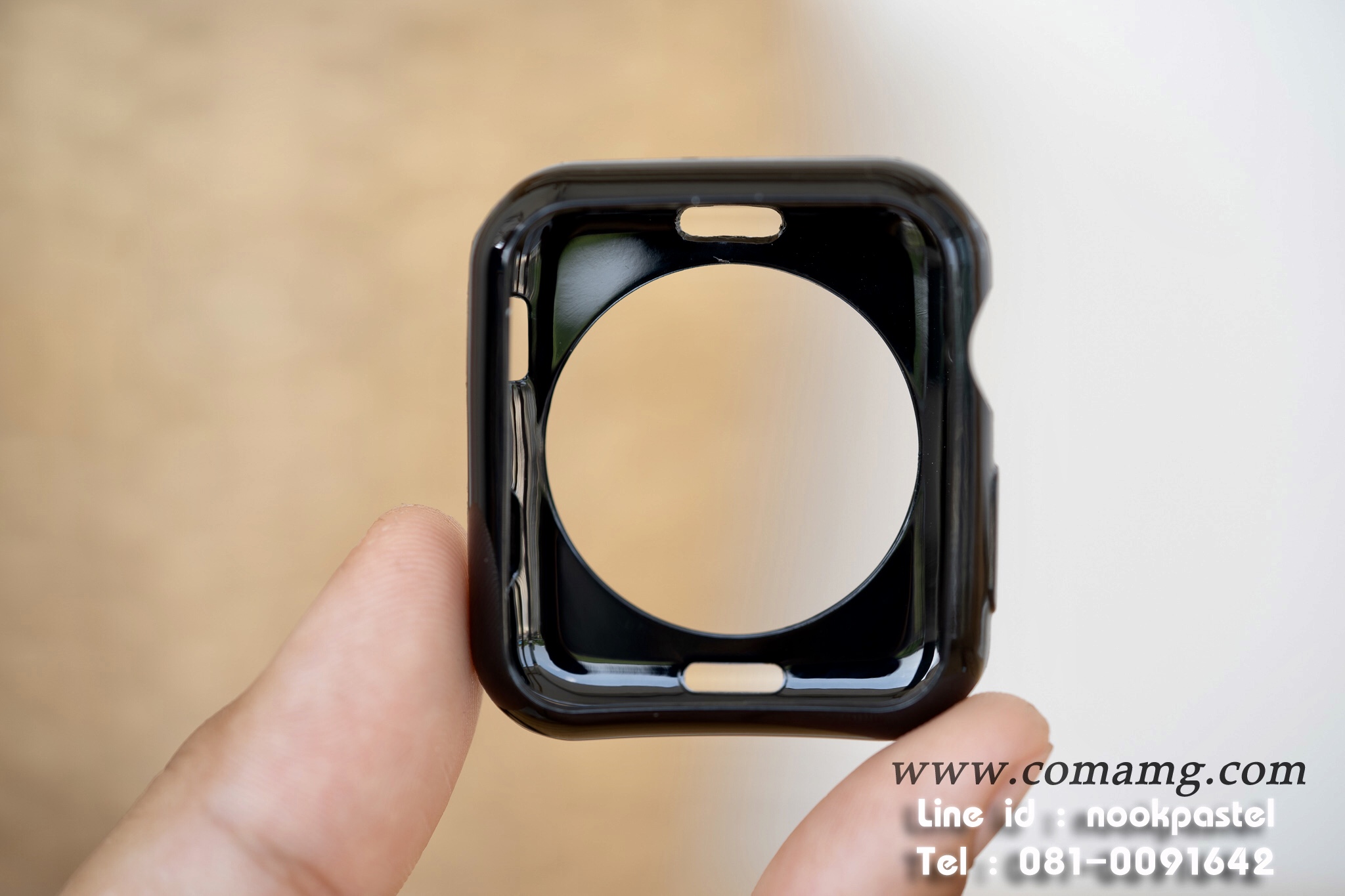 เคสซีลีโคนเปิดหน้าจอ Smart watch ซีลีโคนนิ่ม ขนาดหน้าจอ38/42/40/44/41/45MM สีใส-สีดำ สินค้าพร้อมส่ง