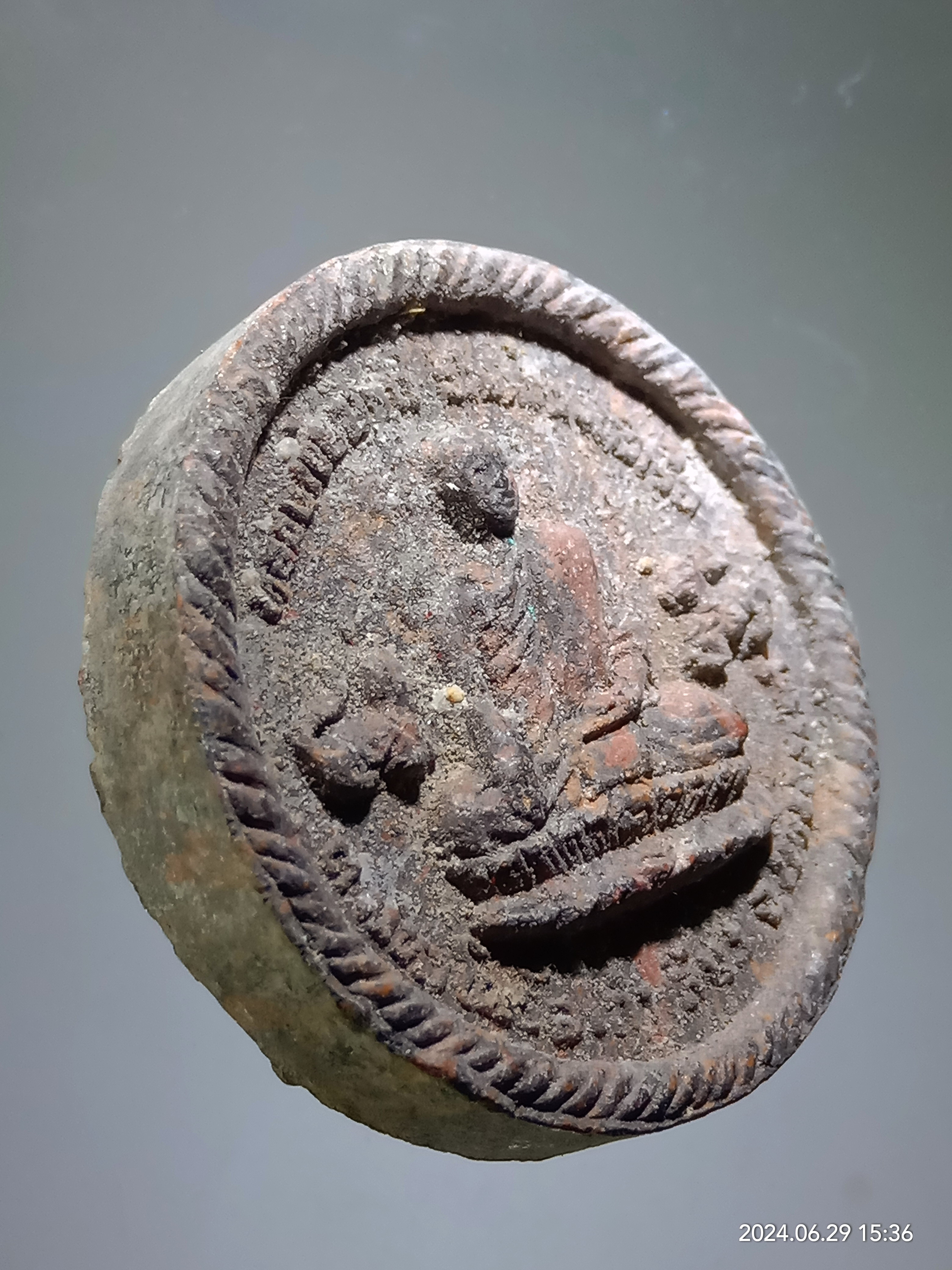 รหัสสินค้า พระเนื้อดิน เนื้อผง เนื้อว่าน 417 พระพิฆเณศวรเนื้อก้นครก หลังหลวงพ่อปาน วัดหนองหัวเรือ ตำบลมหาโพธิ อำเภอเก้าเลี้ยว จังหวัดนครสวรรค์