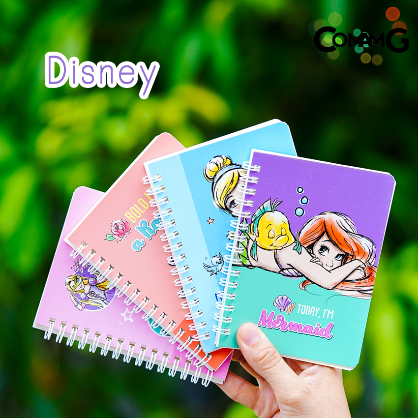 สมุดโน๊ต ขนาดA6 (10.3x14.5CM) สมุดริมลวด บันทึก ลายการ์ตูนลิขสิทธิ์แท้ พร้อมส่ง