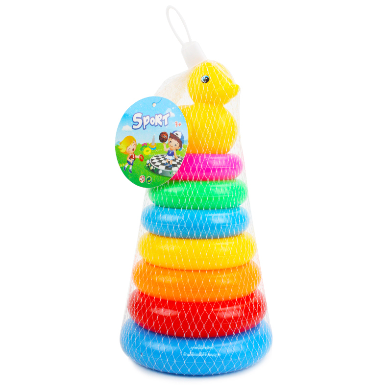 ห่วงเรียงซ้อนเป็ดสายรุ้ง