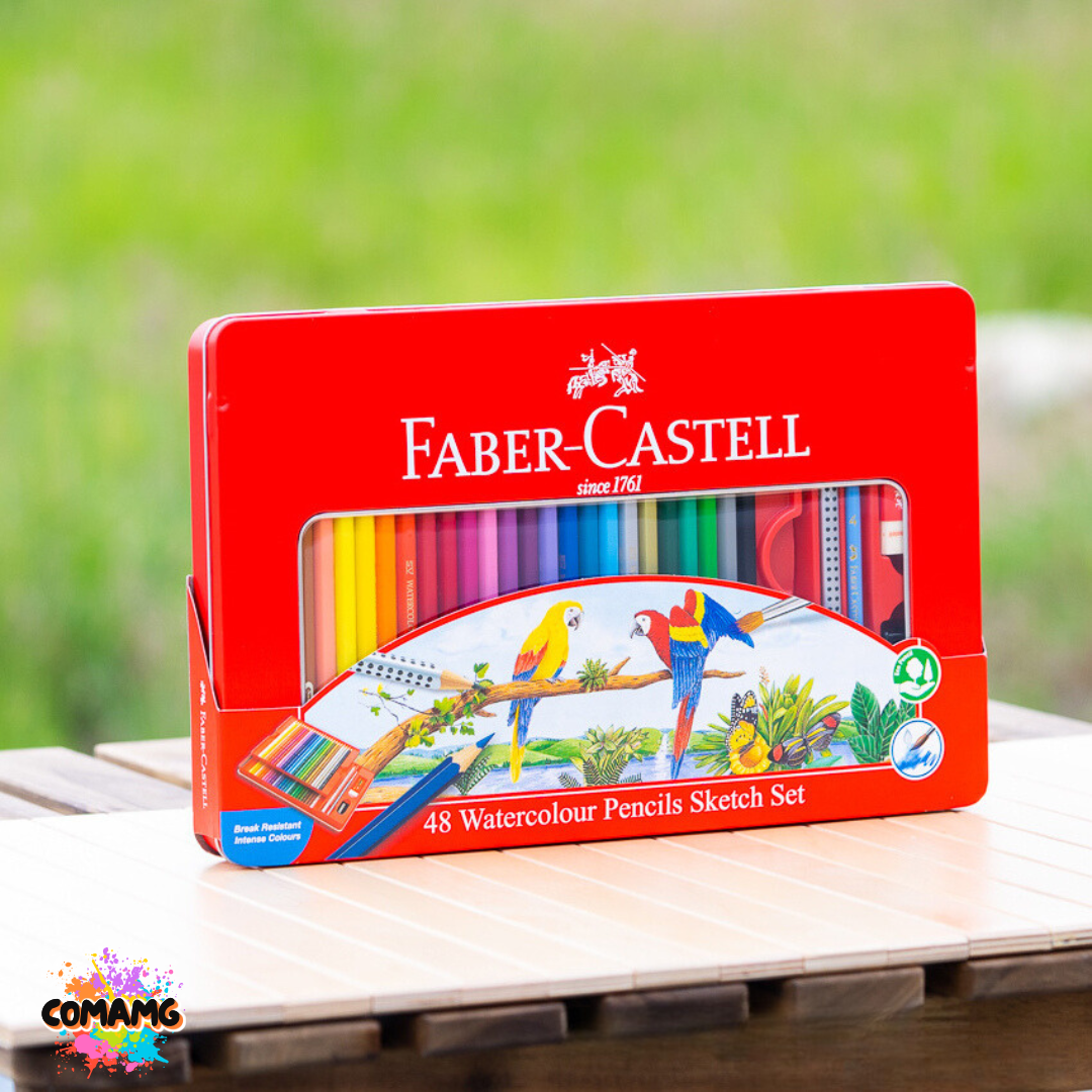 Faber Castell สีไม้นกแก้ว ระบายน้ำ ดินสอสี กล่องเหล็ก รุ่น 12,24,36,48สี พร้อมส่ง