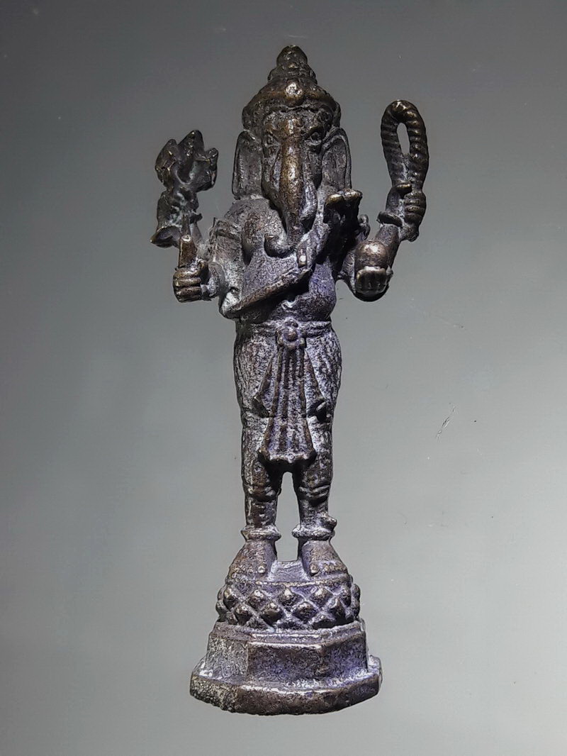 รหัสสินค้า พระกริ่ง พระหล่อ 837 รูปหล่อโบราณ เนื้อทองเหลืองเก่า หล่อตัน พระพิฆเณศวร เทพเจ้าแห่งความสำเร็จ เทพแห่งศาสนาฮินดู