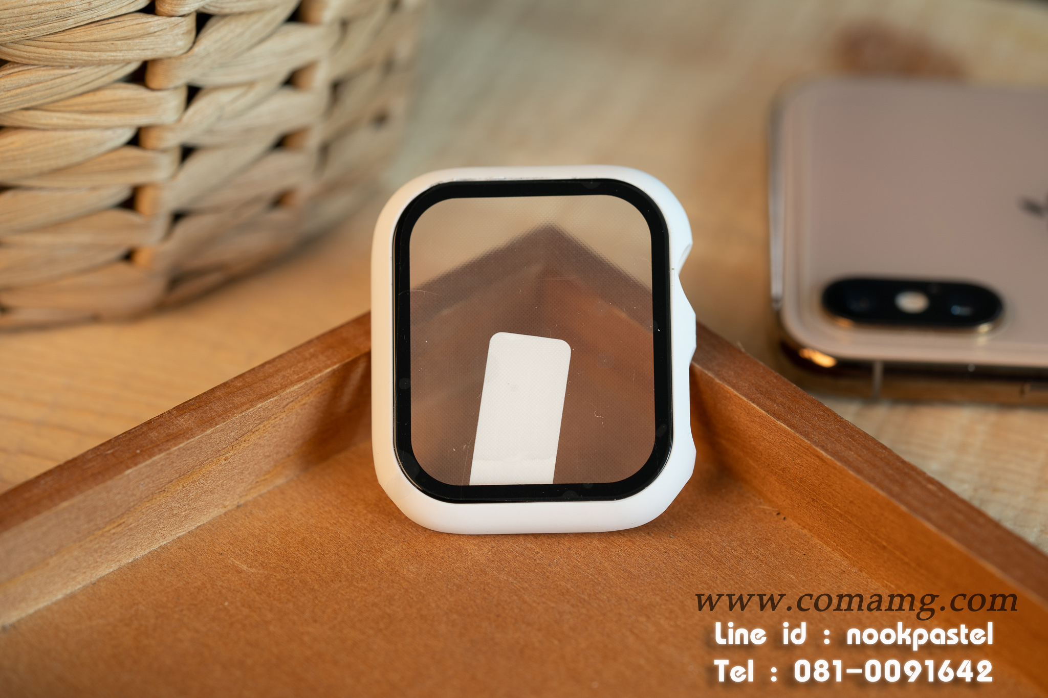 เคสฟิลม์กระจก คลุมรอบตัวคลุมรอบตัว360องศา สำหรับapple watch(ลิงค์2)