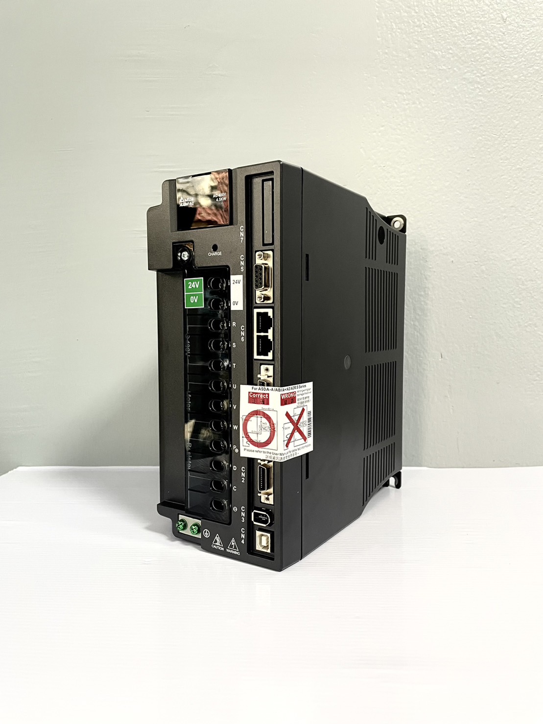 Delta AC Servo Drive ASD-A2-4543-M 4.5kW drive, 400V 3-Phase, close loop, CANopen