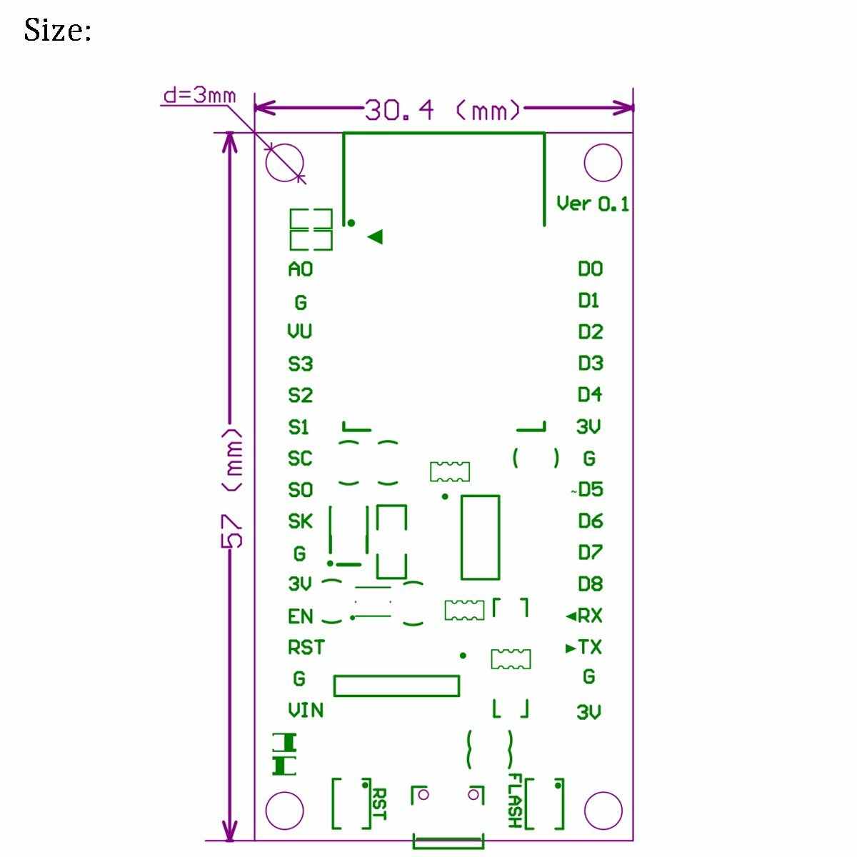 NodeMCU V3 WIFI LUA based ESP8266-12E USB CH340 For Arduino