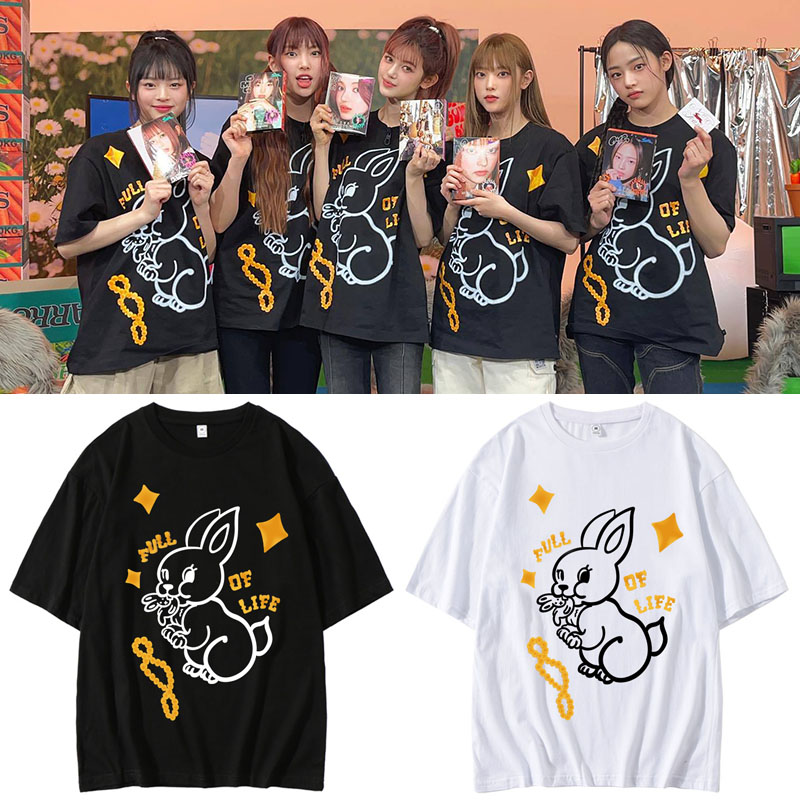 เสื้อยืด NewJeans : 'OMG' Full of Life Bunny