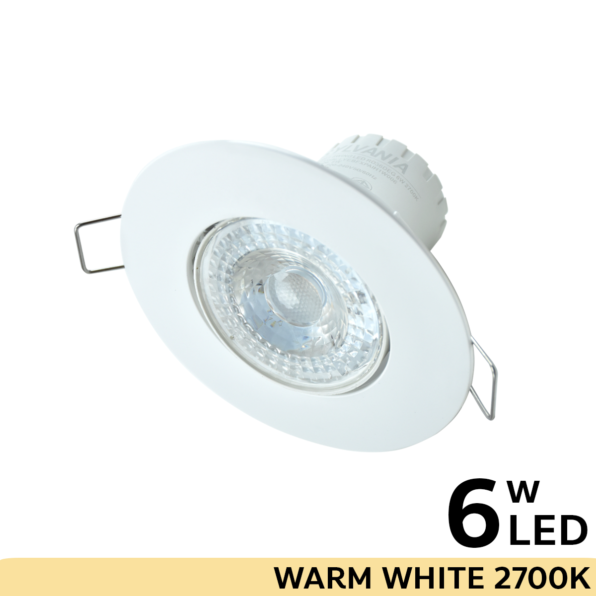 INSET SWING LED RD 36DEG 6W 2700K