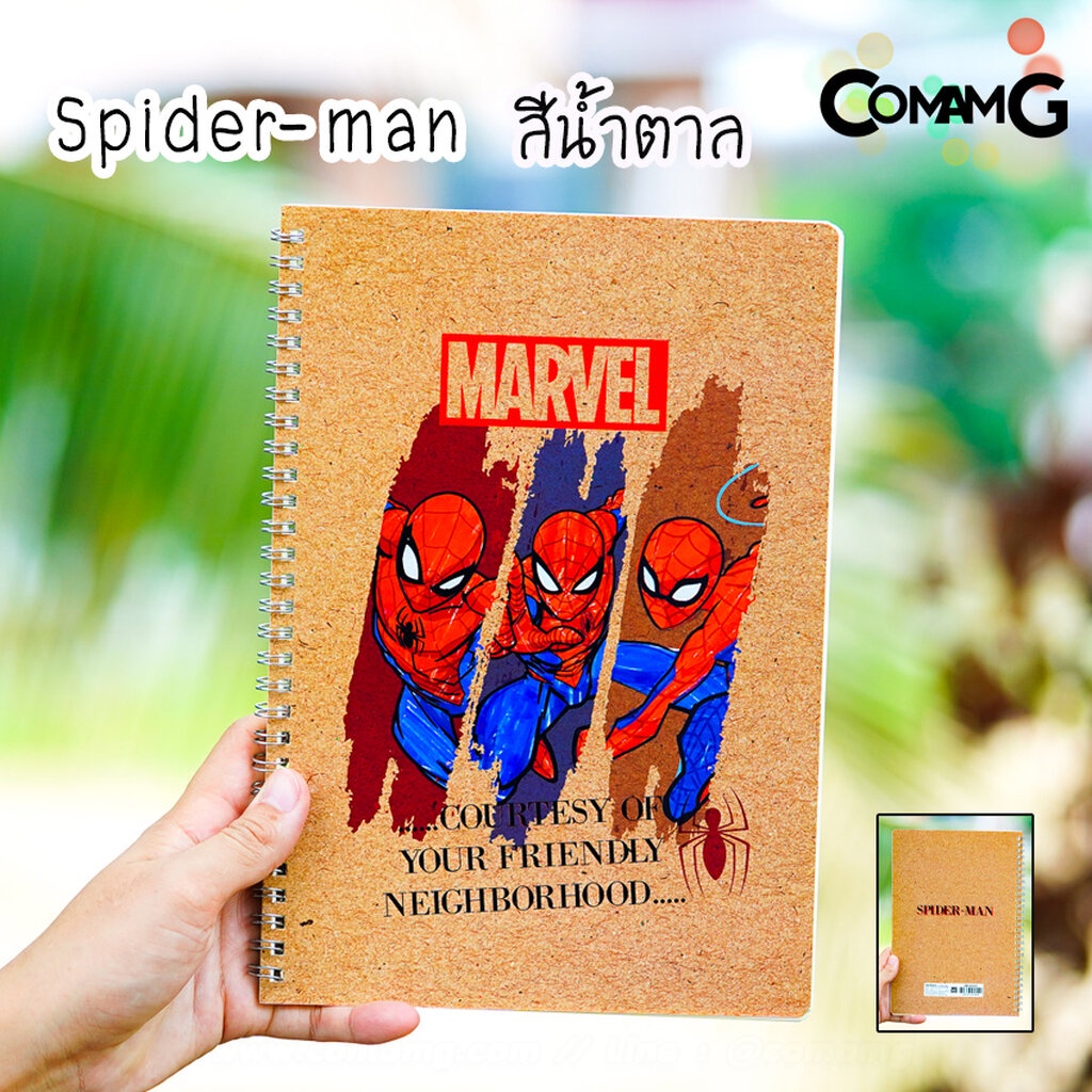 สมุดบันทึก สันห่วง สมุดโน๊ต แบบปกแข็งริมลวด ขนาด17.5x25.5ซม ลายการ์ตูน ลิขสิทธิ์แท้ พร้อมส่ง