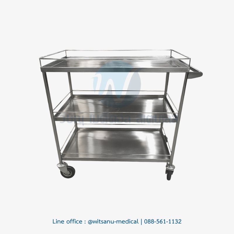 รถเข็นของ 3 ชั้น 45x75x95 ซม