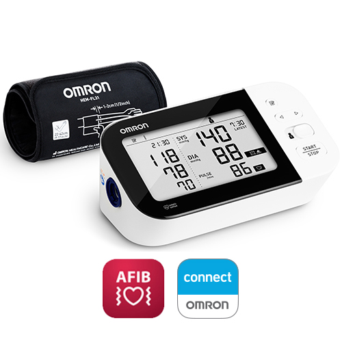 Omron เครื่องวัดความดันโลหิตอัตโนมัติรุ่น แบรนด์ OMRON HEM 7361T สามารถตรวจจับภาวะหัวใจสั่นพริ้ว (AFIB)