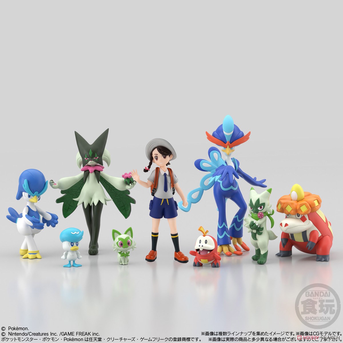 <Preorderภึง 6/9/2023>เปิดรับPreorder มัดจำ 100 บาท POKÉMON SCALE WORLD PALDEA REGION SET ครบ เซ้ต 9 แบบ
