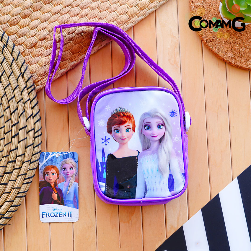 กระเป๋าสะพายข้างเอลซ่า อันนา โฟรเซ่น กระเป๋าคล้องคอเด็ก (Frozen2) ลิขสิทธิ์แท้