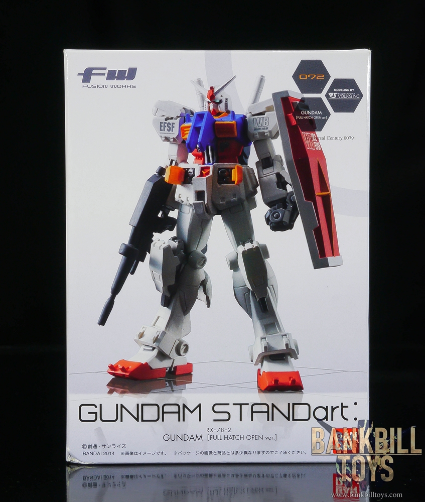 กันดั้ม Bandai Candy Toy FW Gundam Standart: 19 No.072 RX-78-2 Gundam [Full Hatch Open Ver.]
