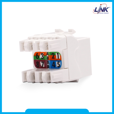 CAT 6 RJ45 Modular JACK, Slim- ตัวเมีย CAT 6 รุ่นสลิม มีฝาครอบ