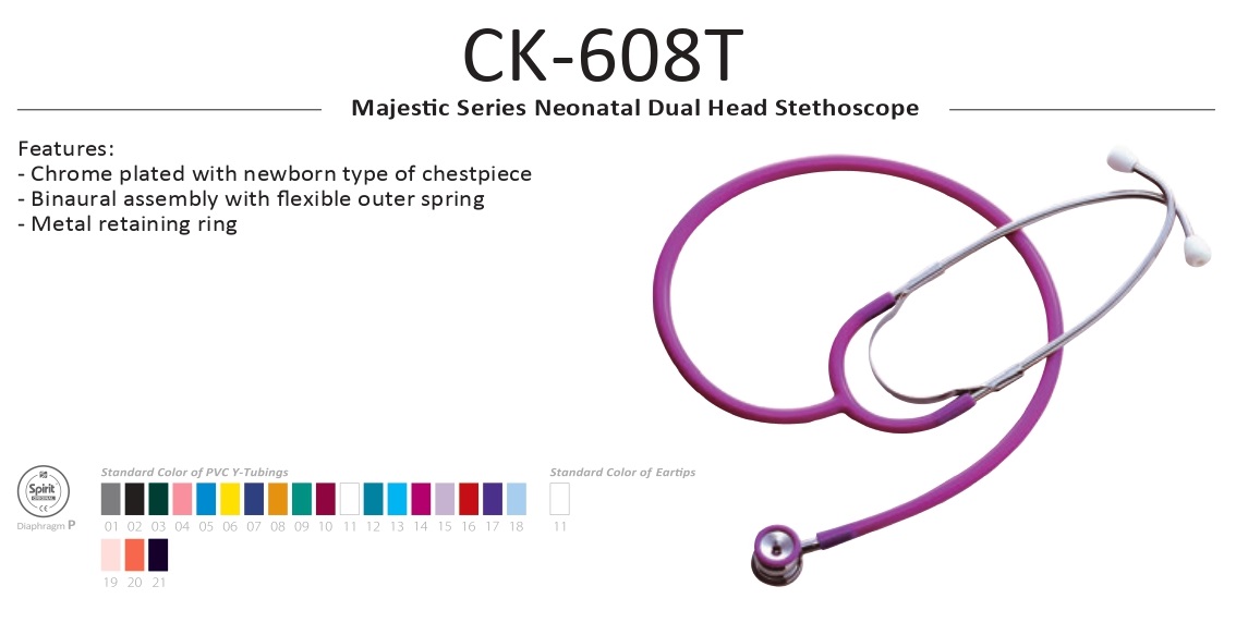 หูฟัง (Stethoscope) รุ่น CK-608T: SPIRIT