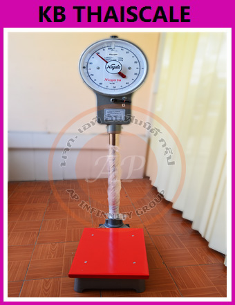 ตาชั่งน้ำหนัก50kg เครื่องชั่งเข็ม50กิโลกรัม เครื่องชั่งน้ำหนักแบบสปริง50kg เครื่องชั่งหน้าปัดแบบมีล้อ50kg ละเอียด100g ขนาดแท่น39*29.5cm NAGATA รุ่น K-120W-50K