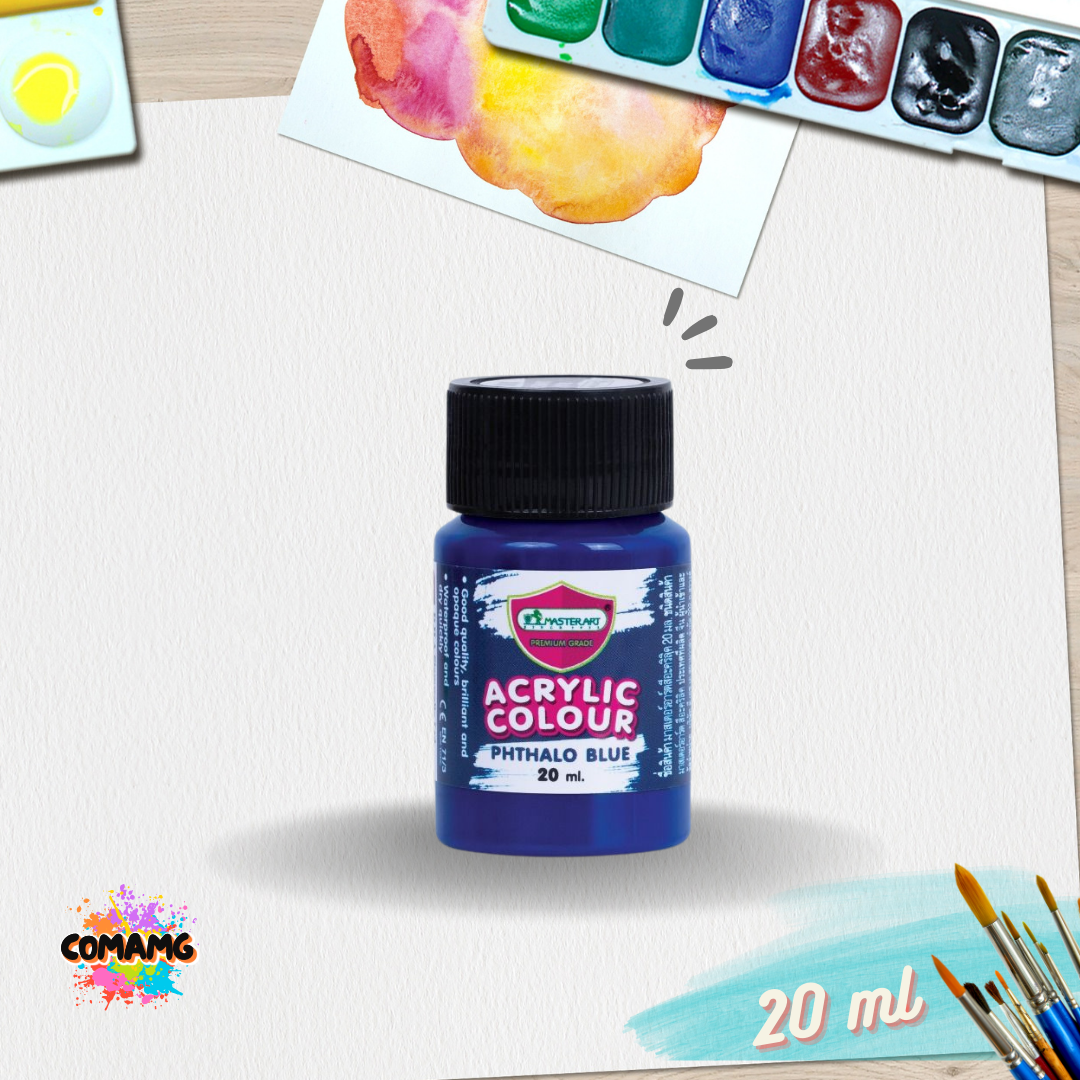 Master Art สีอะคริลิค ขนาด20ml เลือกสีได้ (ราคาต่อ1ขวด) acrylic color พร้อมส่ง