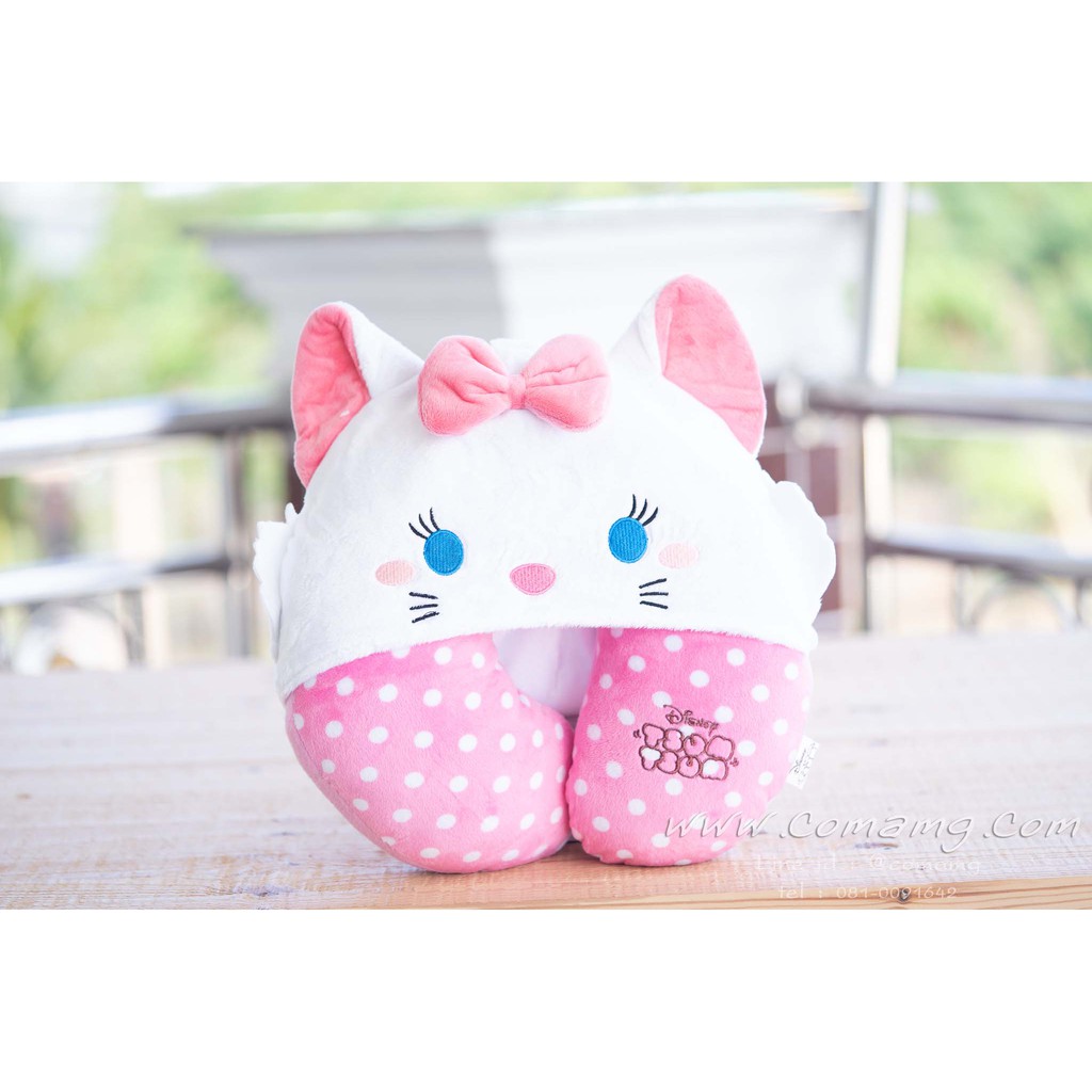 หมอนรองคอมีหมวก แมวมาลี (Marie)