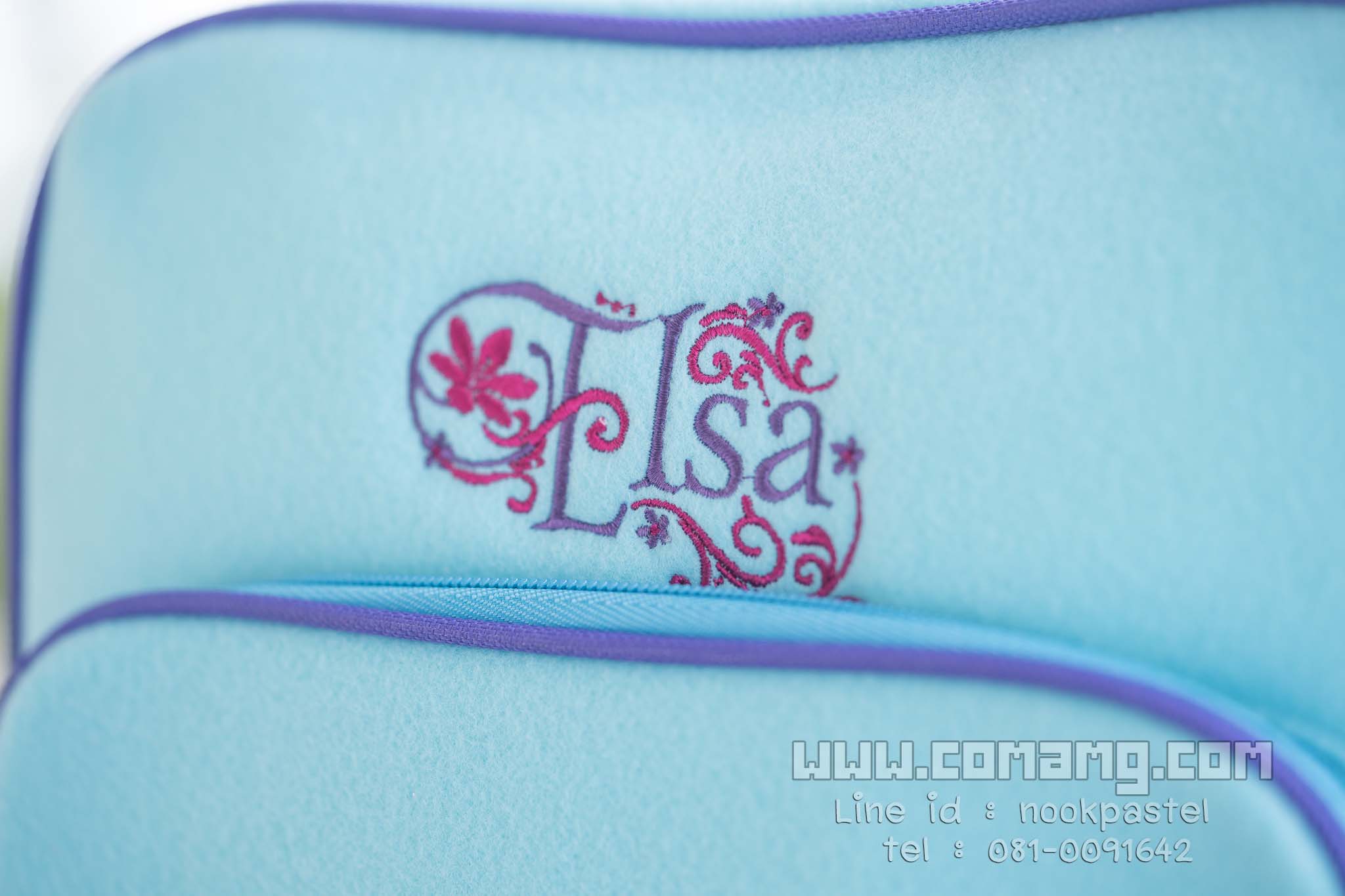 กระเป๋าเป้สะพายหลังเอลซ่า(Frozen) ผ้าสำลี ขนาด12นิ้ว