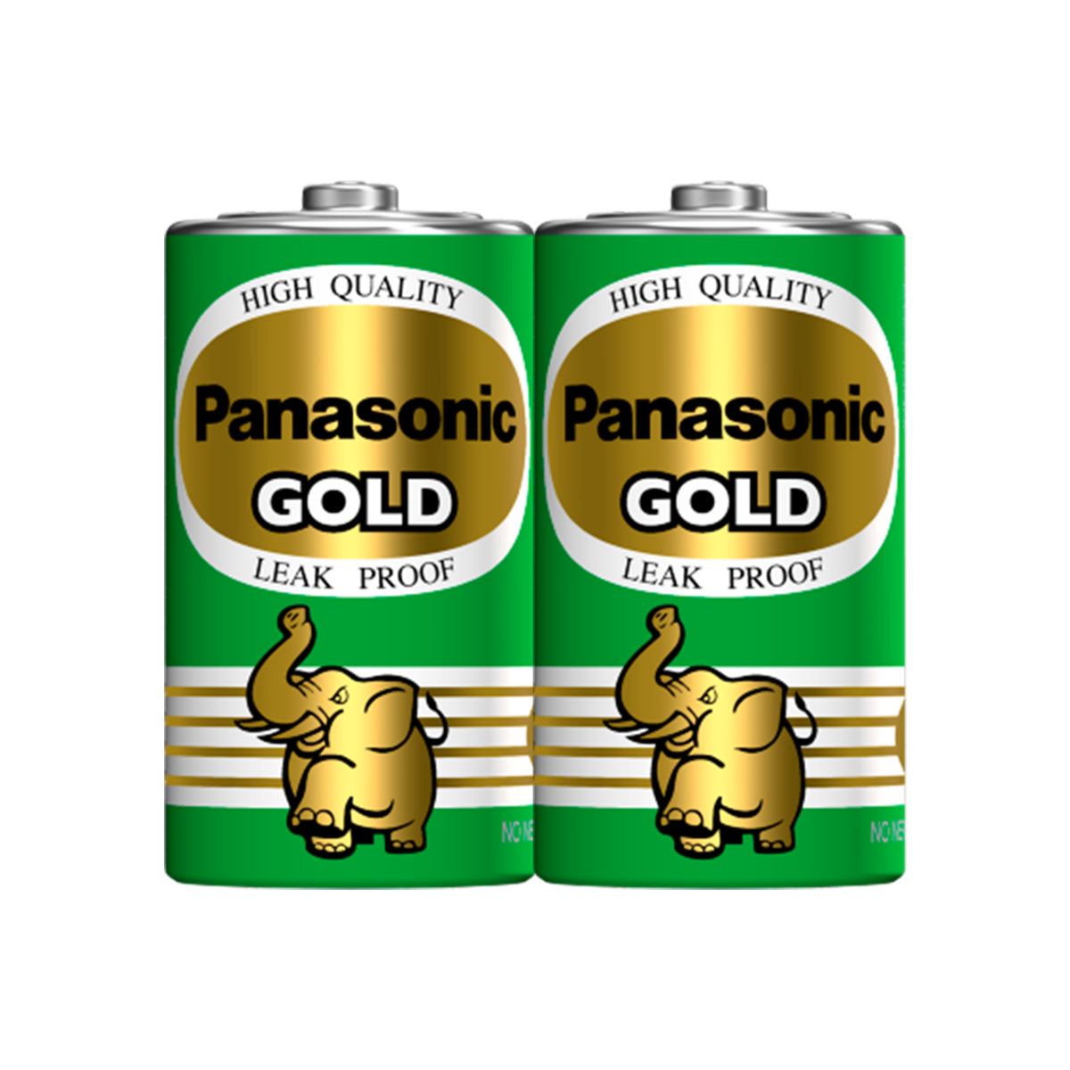 PANASONIC ถ่านพานาแมงกานีส โกลด์ SIZE "D" R20GT/2SL (ก้อน, 2ก้อน/แพค)