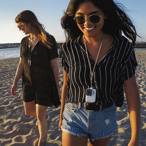 GoPro 11 / 10 / 9 Sleeve + Lanyard Black ซิลิโคนพร้อมสายคล้องคอ สีดำ Black