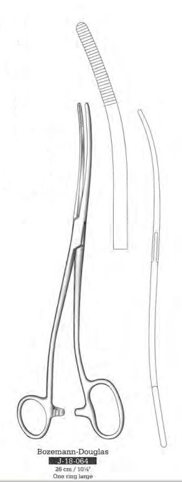 Forceps BOZEMAN Douglas 26 cm.