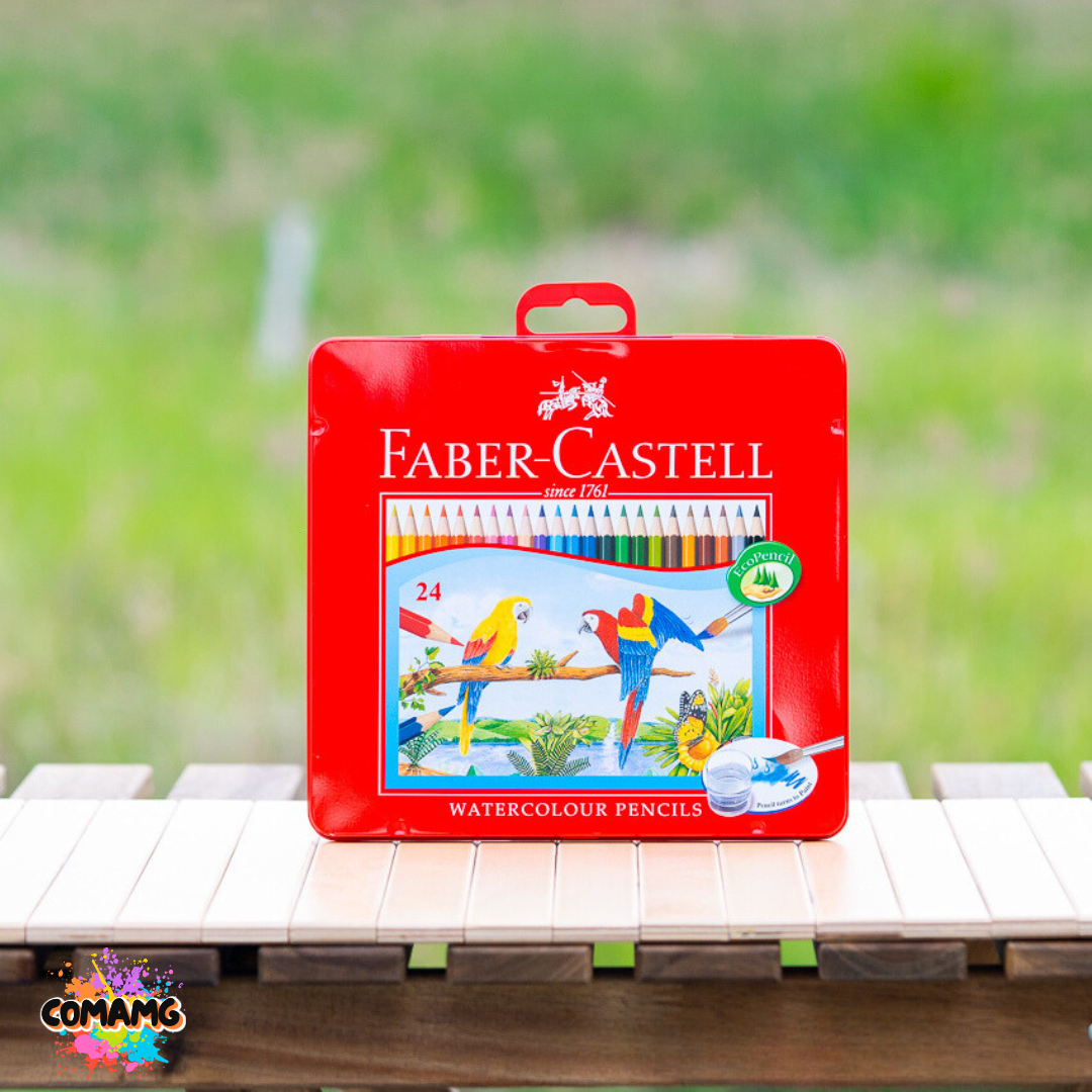 Faber Castell สีไม้นกแก้ว ระบายน้ำ ดินสอสี กล่องเหล็ก รุ่น 12,24,36,48สี พร้อมส่ง