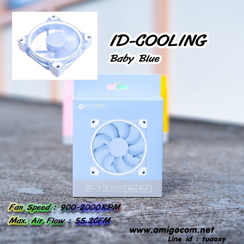พัดลมID-Cooling Pastel สีพาสเทล ZF-12025