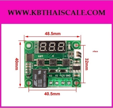 รีเลย์ควบคุมอุณหภูมิ DC12V -50 to110°C Heat Cool Temperature Control relay output เครื่องมือวัดต่างๆ : รีเลย์ควบคุมอุณหภูมิ DC12V -50 to110°C Heat Cool