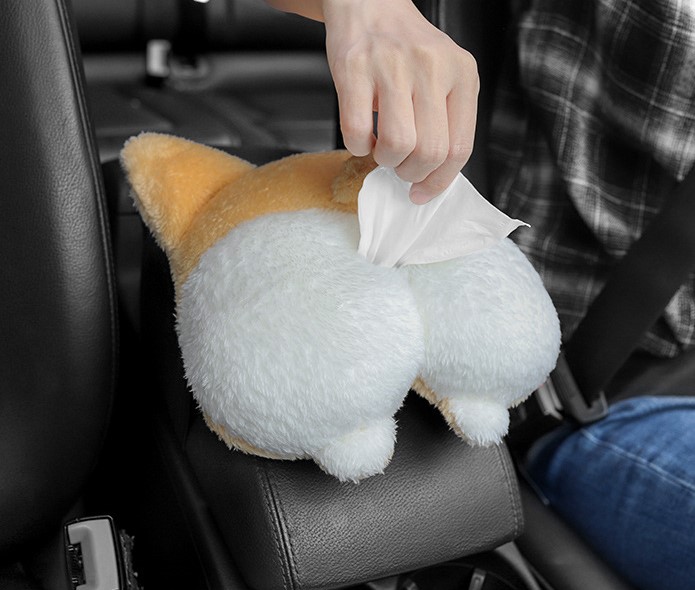 ที่ใส่กระดาษทิชชู่ในรถยนต์ลายก้นแมว