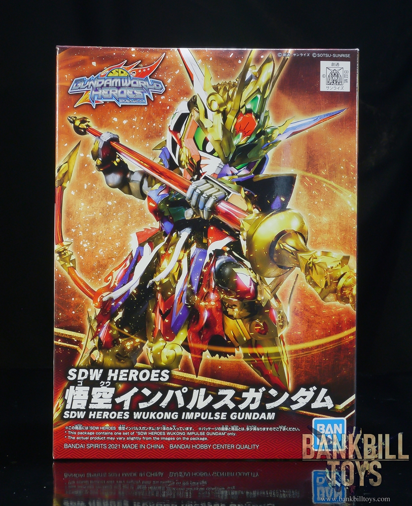 กันดั้ม Bandai Spirits Gunpla SD Gundam World Heroes SDW Heroes No.01 Wukong Impulse Gundam
